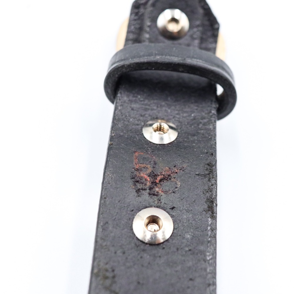 Western Ranger Black Croc Embossed Belt Double Tip Silver Tone Sunburst Buckle - Picture 4 of 12